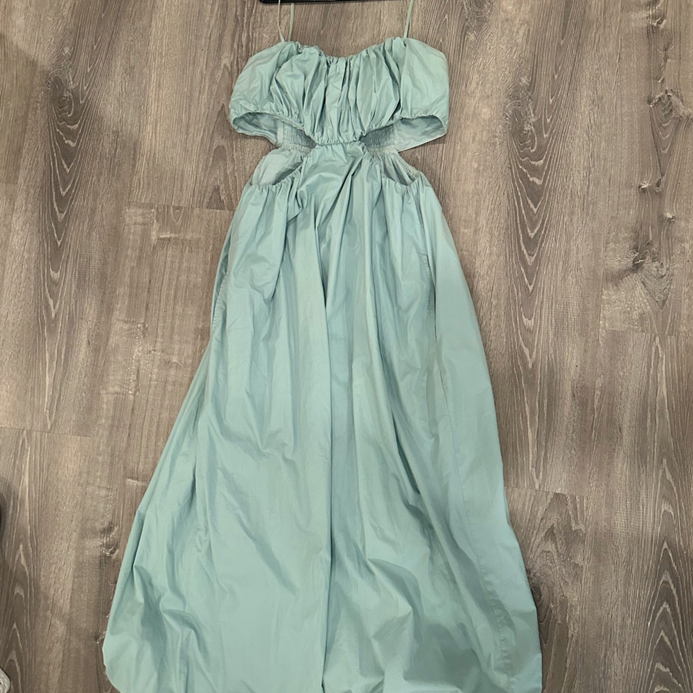 Abercrombie teal maxi dress. Size XLT.